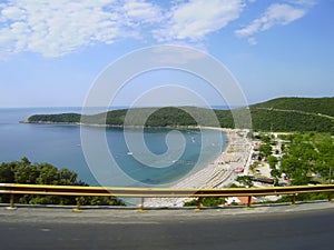 Beach of Jaz in Montenegro