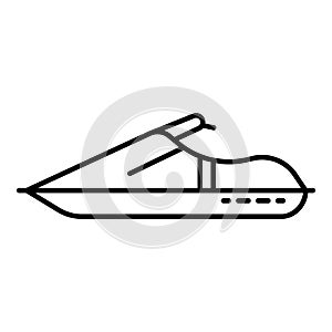 Beach jet ski icon, outline style