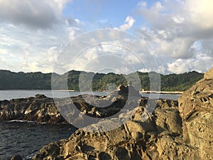 A beach in Jogjakarta, Indonesia