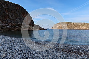 Beach at kalymnos island Greece Europe