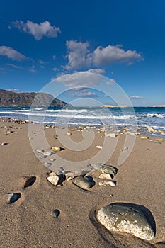 A beach in Karpathos, Greece.