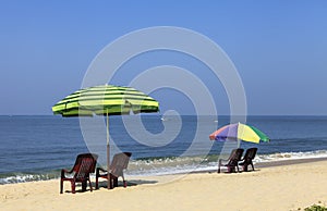 On the beach of kerala
