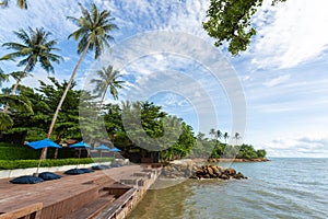 Beach in Koh Chang, a popular island on the gulf of Thailand in Thailand