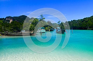 Beach in koh phi phi thailand