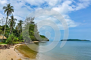 Beach in Koh Ta Kiev Island, Sihanoukville, Cambodia