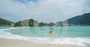 The beach of Koh Tao Island of Thailand