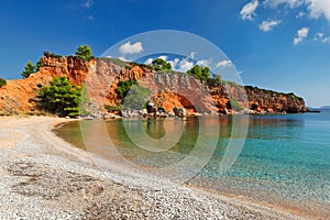 The beach Kokkinokastro of Alonissos, Greece