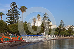 Beach at Kos island in Greece