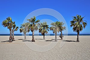 Beach La Bajadilla from Roquetas de Mar Almeria Andalusia Spain