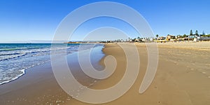 Beach of la Barrosa, Chiclana, Spain photo