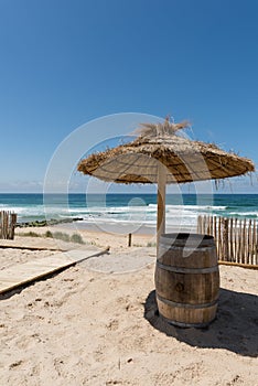 The beach of Lacanau, France.