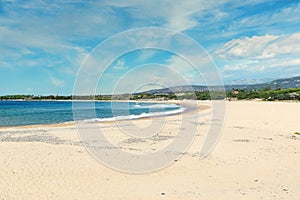 The beach Lagouvardos in Messinia, Greece photo