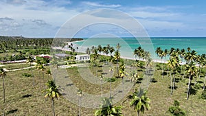 Beach Landscape At Sao Miguel Dos Milagres In Alagoas Brazil.