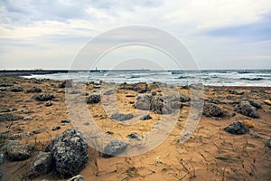 Beach landscape at South Shields