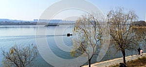 The beach of the Laodao River in Changsha City