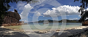 Beach in Laraie bay , Curieuse island , Seychelles