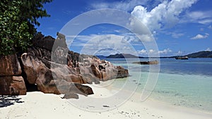 Beach in Laraie bay , Curieuse island , Seychelles