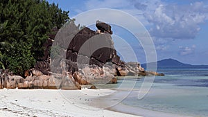 Beach in Laraie bay , Curieuse island , Seychelles