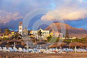 Beach Las Americas in Tenerife island - Canary photo