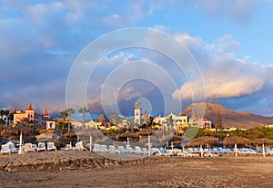 Beach Las Americas in Tenerife island - Canary