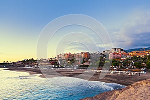 Beach Las Americas in Tenerife island - Canary