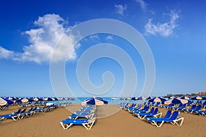 Beach Las vistas in Adeje Arona at Tenerife south photo