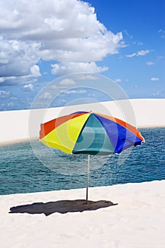 Beach Lencois Maranheses National Park brazil
