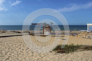 Beach lifeguard hut, MatalascaÃ±as