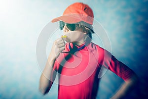 Beach lifeguard warn