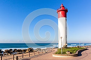 Beach Lighthouse Ocean Horizon Landscape