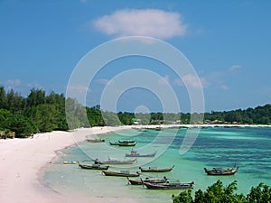 Beach of Lipe island in Andaman sea, Thailand photo