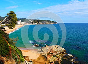 Beach of Lloret de Mar in Costa Brava