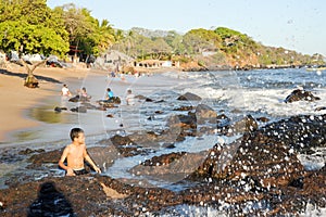 The beach of Los Cobanos