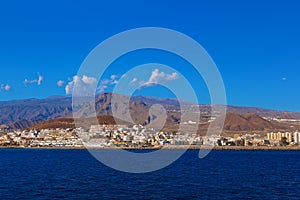 Beach Los Cristianos in Tenerife island - Canary