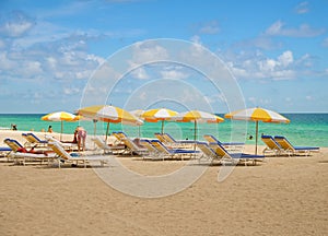 Beach lounge area