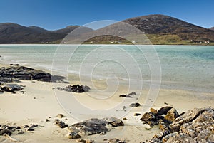 Beach at Luskentyre, Isle of Harris, Outer Hebrides, Scotland photo