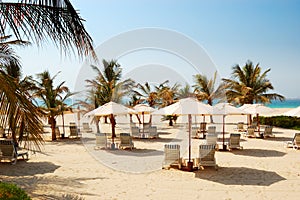 Beach of the luxury hotel