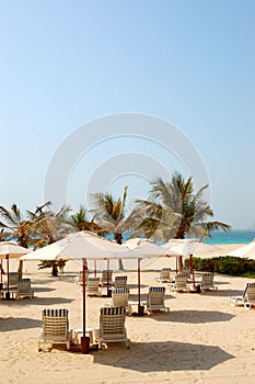 Beach of the luxury hotel