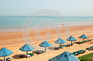 The beach of luxury hotel