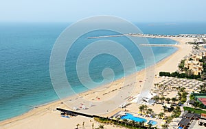 Beach of the luxury hotel