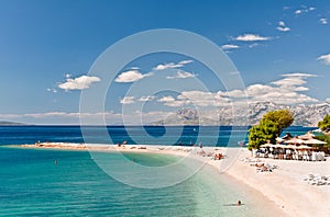 Beach at Makarska, Croatia photo