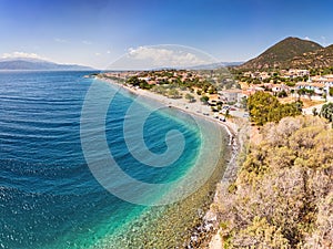 The beach of Marathias, Greece