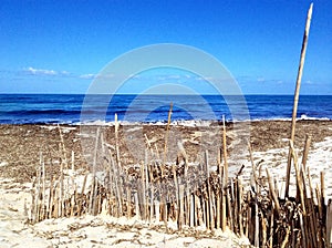 Beach of Mari Ermi in Sardinia