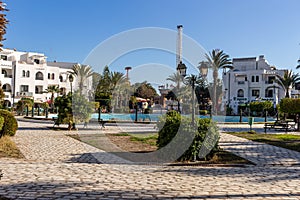 Beach, marina, streets in Tunisian Port El Kantaoui