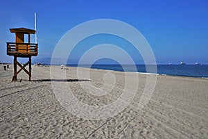 Beach Marinas Bolaga in Carboneras Almeria Andalusia Spain