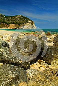 Beach of Mattinata on the Gargano, Italy