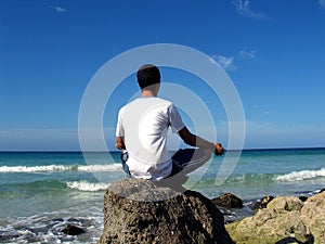 Spiaggia contemplazione 