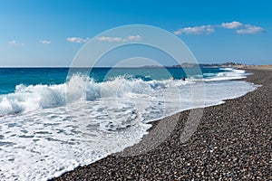 A beach in the Mediterranean