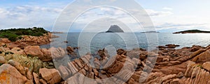 Beach on the Mediterranean Sea. Punta Don Diego, Sardinia, Italy. Background