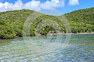 Beach on Melena Bay in Isla Culebra